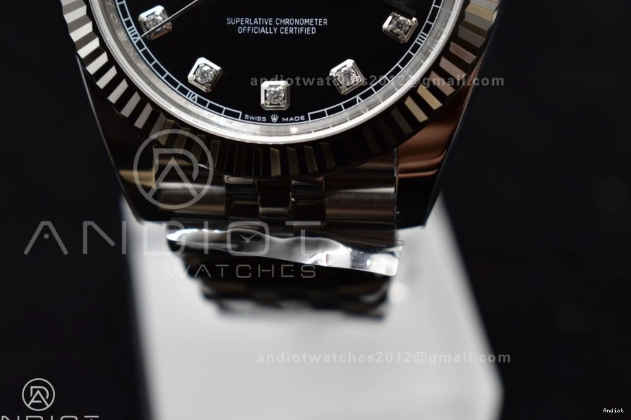 Edition VR3235 Best SS Dial 126334 DateJust on Jubilee 41 Bracelet Black 904L Diamonds Steel Clean 1:1 0131